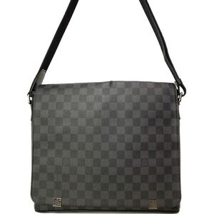 Louis Vuitton Damier Graphite Black District NM Shoulder Bag